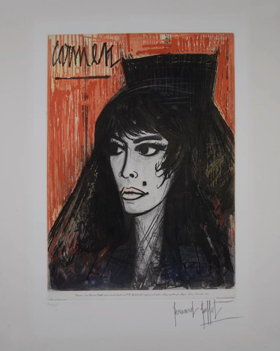 Bernard Buffet (1928-1999) - Carmen - Hand-signed