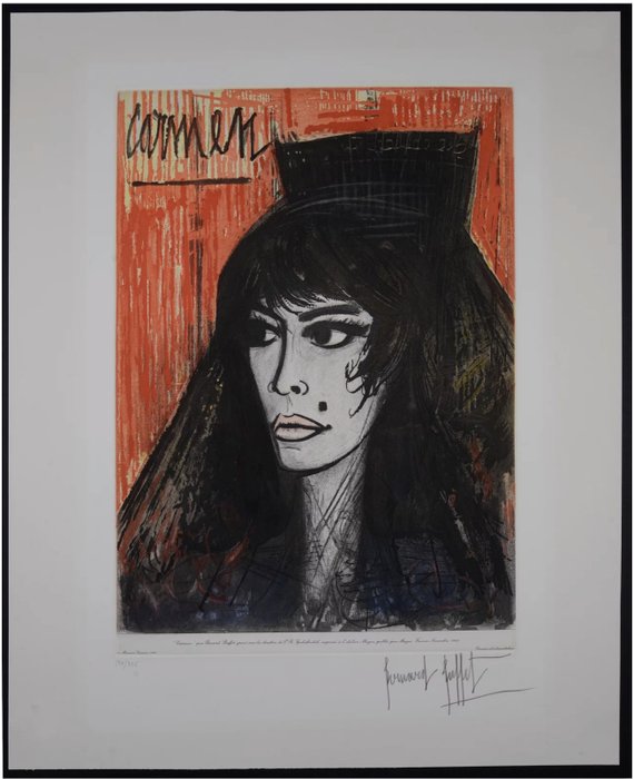 Bernard Buffet (1928-1999) - Carmen - Hand-signed