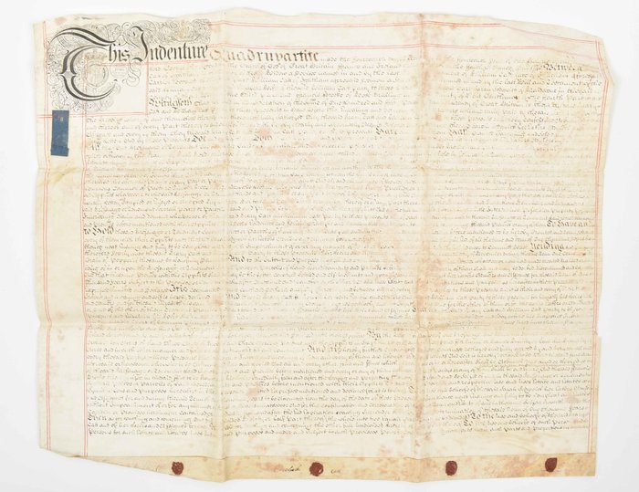 Dokument - [Great Brittain] - Will and codicil of Robert Mann (+8 other notorial documents) - 1751