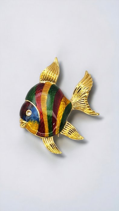 Broche - 18 kraat Gulguld