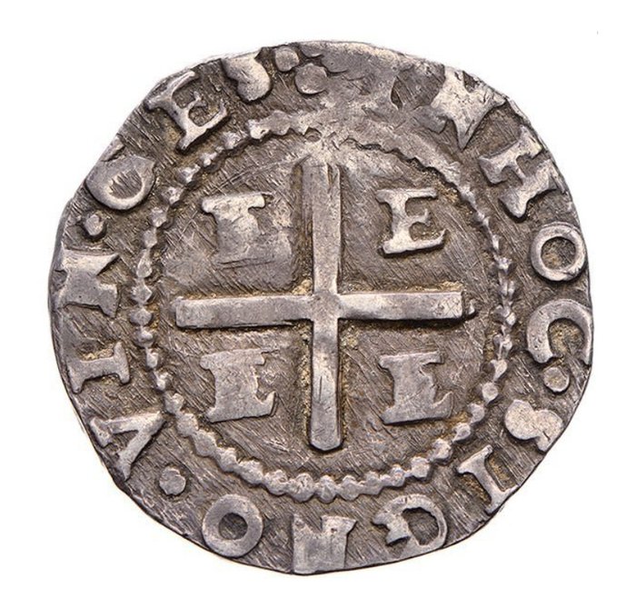 Portugal D João IV (1640-1656) 4 Vinténs (LXXX Réis) - Évora - EEEE  - 1º Tipo - REX PORTVGALIE ALGARBI - Rara