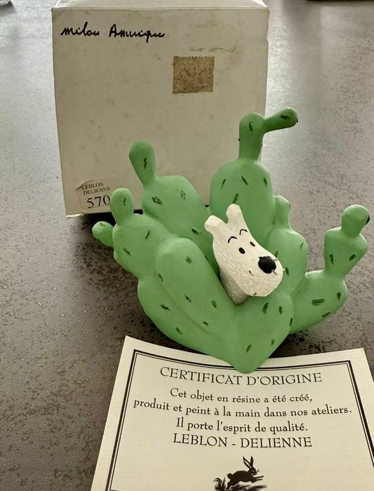 Tintin - Statuette Leblon delienne - Milou cactus - Tintin en Amérique - (1995)