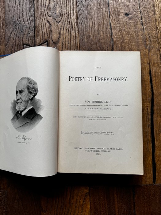 Masonic Poet Laureate Rob Morris - The Poetry of Freemasonry - 1895