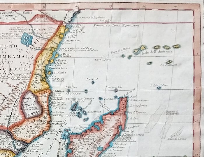 Afrika - Sydafrika, Madagaskar, Namibia, Botswana, Mozambique; T. Salmon - Carta geografica del Congo o Bassa Guinea della Caffraria e del Monomotapa - 1721-1750