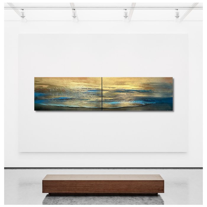 Anderle - Golden lake IV - Diptych - XXL