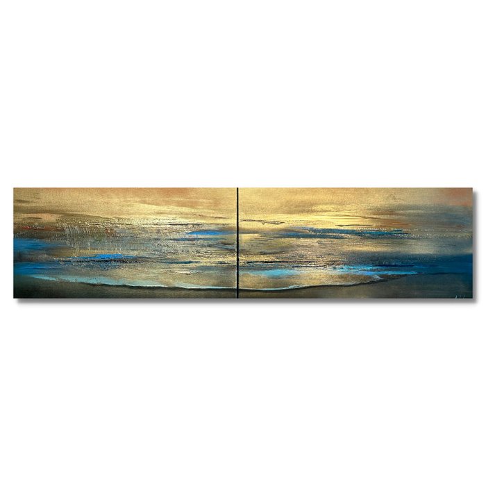 Anderle - Golden lake IV - Diptych - XXL