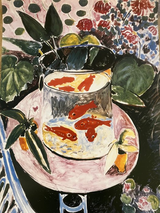 Henri Matisse (after) - Peces en pecera - 1990‹erne