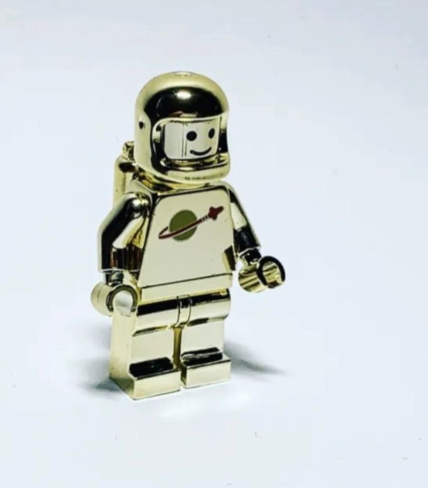 Figur - Lego Chrome Gold Plated Classic Space Astronaut - Plast