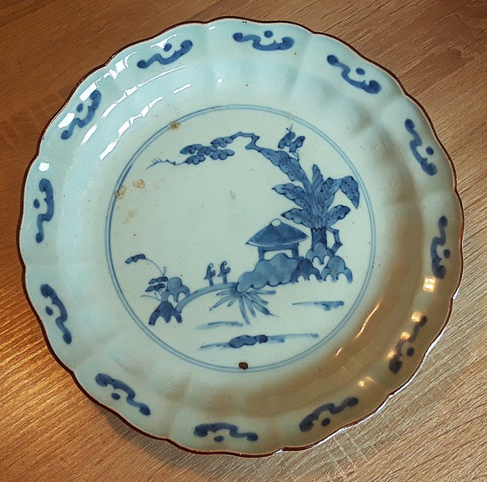 Fad - LOAD Ko-Sometsuke porcelæn - 27 cm - Tidlig EDO, omkring 1720