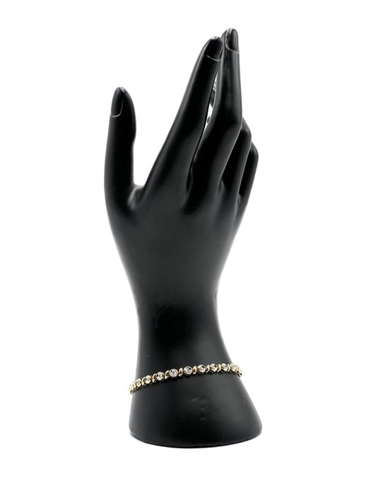 Armbånd - 18 kraat Gulguld, Hvidguld -  0.30ct. tw. Diamant (Natur)