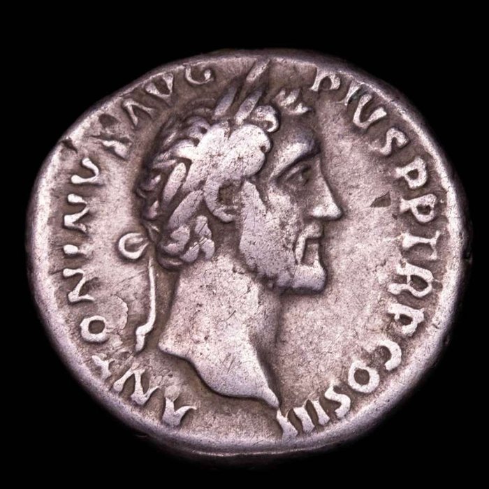 Romarriket. Antoninus Pius (138-161.. Denarius minted in Rome in 140-143 A.D. CLEMENTIA AVG  (Ingen mindstepris)