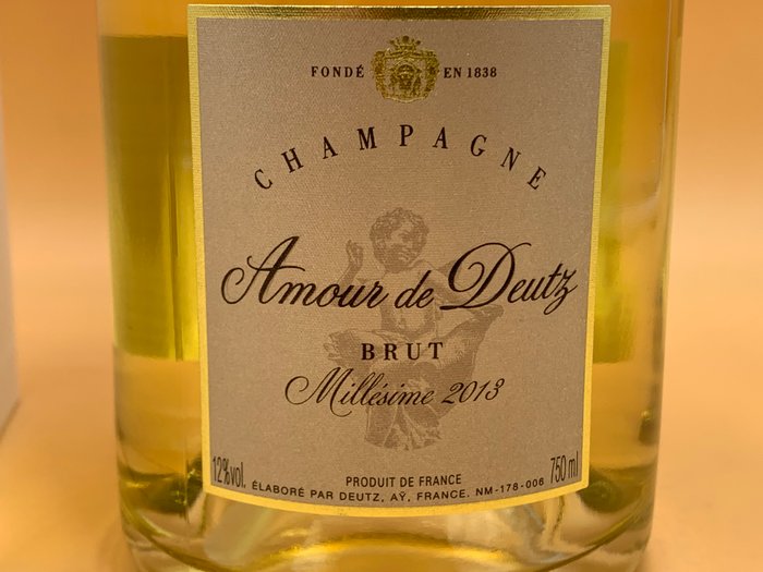 2013 Deutz, Amour de Deutz - Champagne Brut blanc de Blancs - 1 Flaske (0,75L)