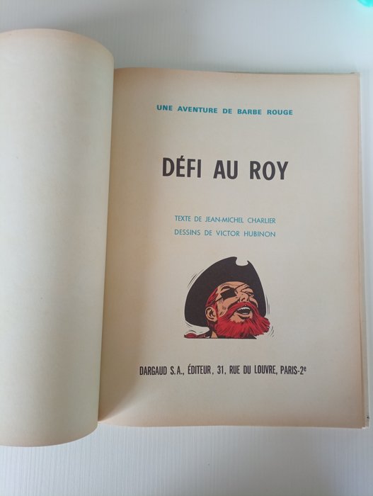 Barbe Rouge T4 - Défi au Roy - C - 1 Album - Første franske udgave - 1964