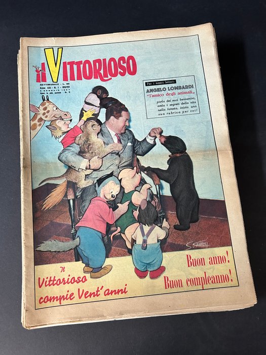 Il Vittorioso nn 1/52 (- nn 35/36, 39, 40, 48) - 47 Album - Første udgave - 1957