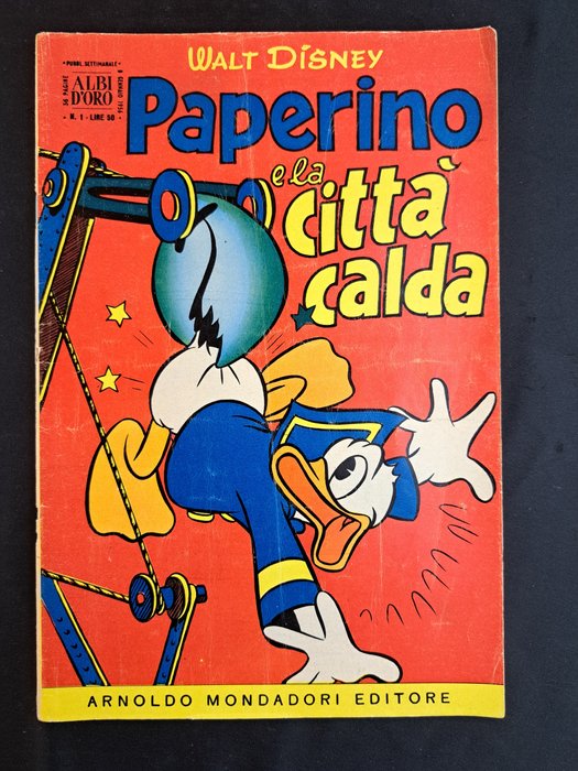 Albi d'Oro Serie Comica - Paperino e la Città Calda e Altri - 10 Comic - Første udgave - 1956