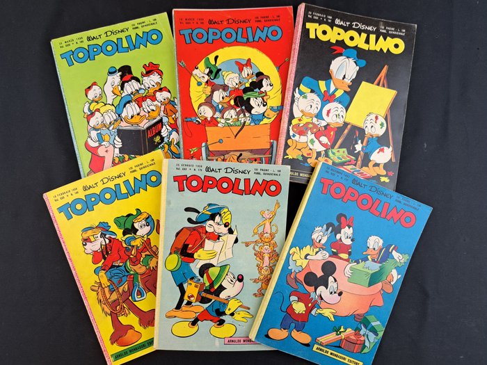 Topolino Libretto nn. 177/183 - 1 Comic - Første udgave - 1957/1958