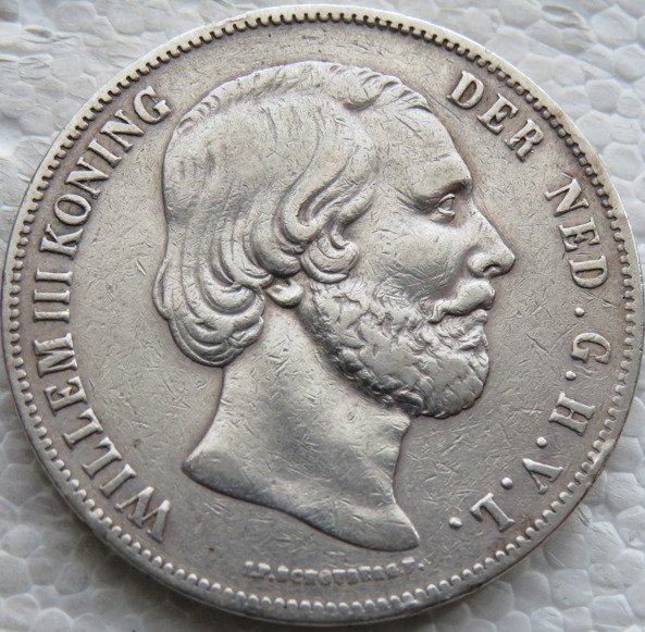 Holland Willem III (1849-1890) 2 1/2 Gulden 1859  (Ingen mindstepris)