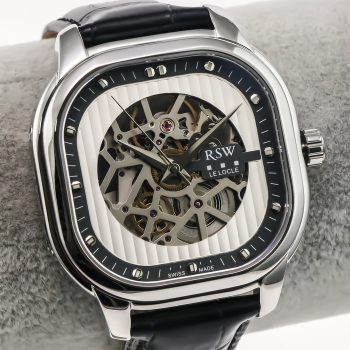 RSW - NEW MODEL - Le Locle automatic skeleton - RSWA122SK-SL-3 - Ingen mindstepris - Mænd - 2011-nu