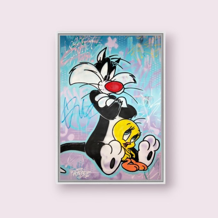 Hipo (1988) - Looney Tunes - Sylvester  Tweety (Original artwork)