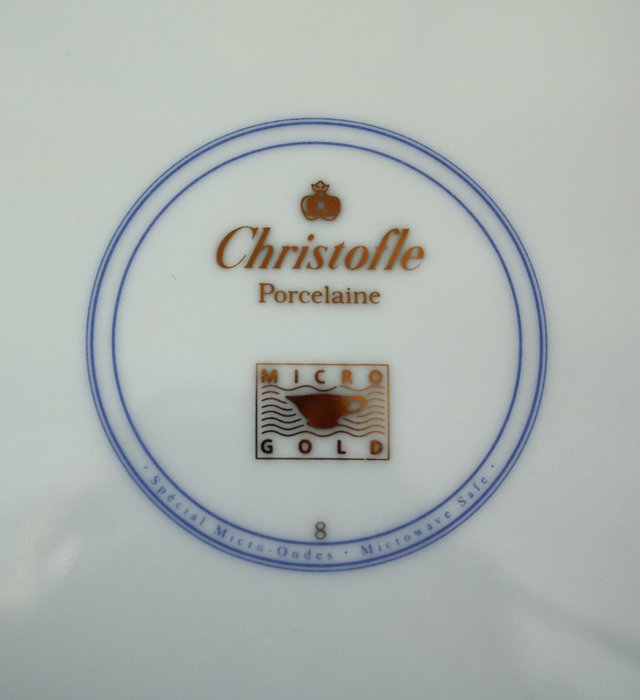 Christofle - Tallerken (3) - Rond - Porcelæn - Christopher