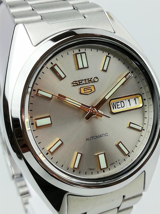 Seiko - Seiko 5 - Ingen mindstepris - Mænd - Automatisk, Dagsdato