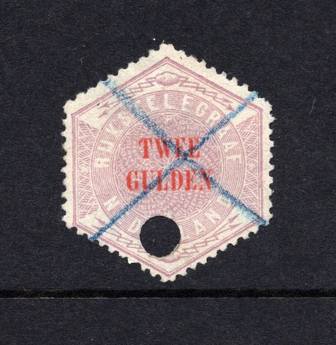 Holland 1877 - Telegram Stamp - Gratis forsendelse til hele verden - NVPH TG12