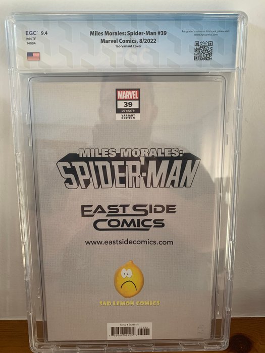 Spider-Man 39 - Miles Morales - EGC 9.4 Tao Variant - 1 Graded comic