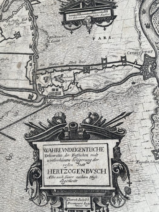 Holland - 's-Hertogenbosch; Jacob Prempart - Wahre und Eigentliche delineatio ... vesten Statt Hertzogenbusch - 1521-1550