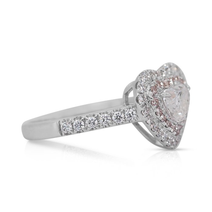 Ring - 18 kraat Hvidguld -  119ct tw Diamant (Natur) - Diamant