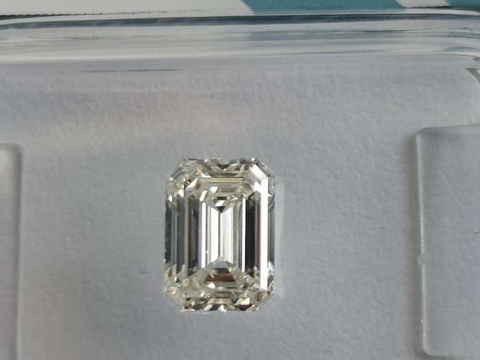 1 pcs Diamant  (Natur)  - 1.02 ct - Smaragd - G - VVS2 - International Gemological Institute (IGI)