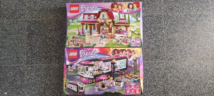 Lego - Friends - 41126 + 41106 - Heartlake Riding Club + Pop Star Tour Bus - NEW