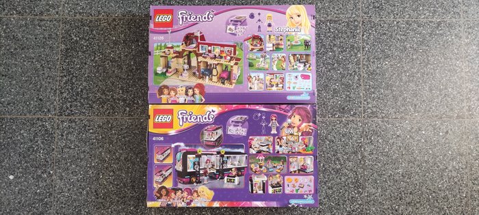 Lego - Friends - 41126 + 41106 - Heartlake Riding Club + Pop Star Tour Bus - NEW