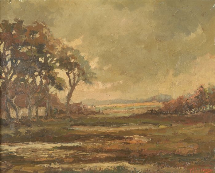 Holtmann (XX) - Landschap met huizen