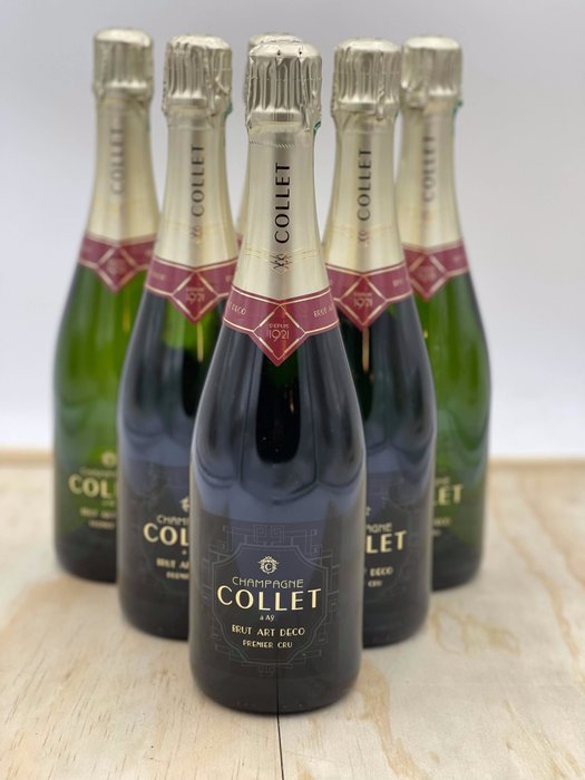 Collet, Art Deco - Champagne Premier Cru - 6 Flasker (0,75 L)