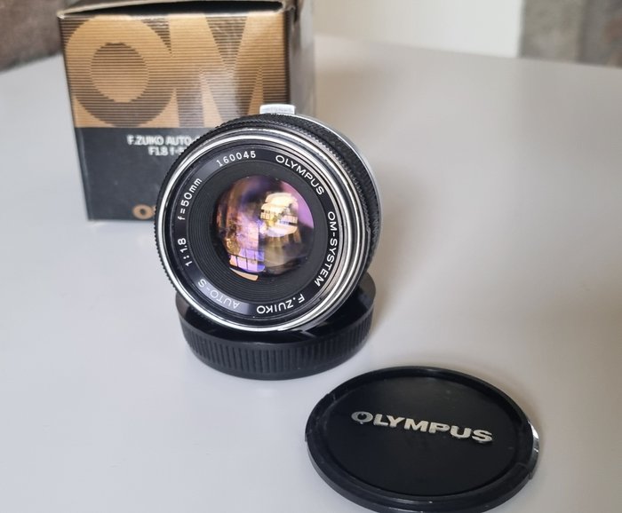 Olympus F. Zuiko Auto-S 1.8/50mm met verpakking | Kameralinse