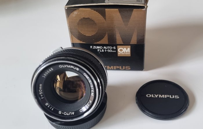 Olympus F. Zuiko Auto-S 1.8/50mm met verpakking | Kameralinse