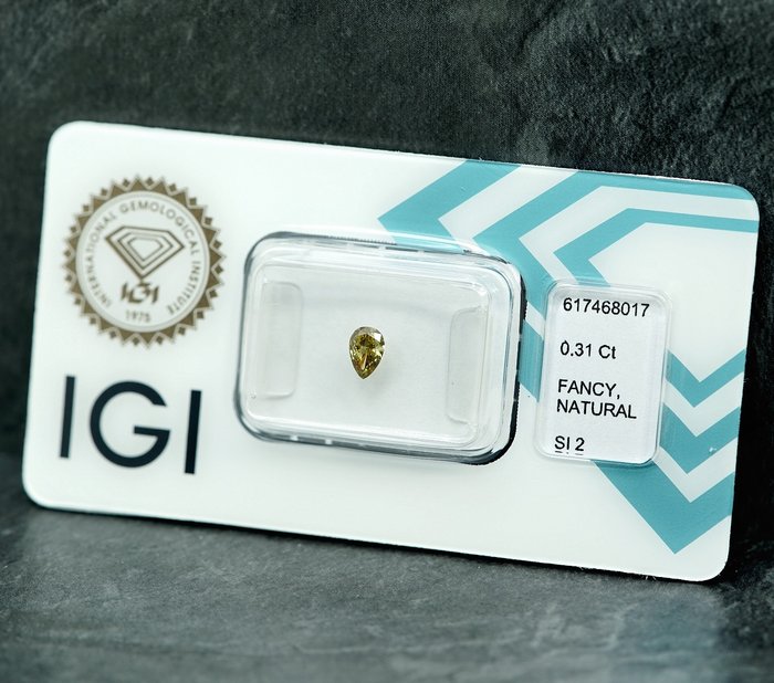 1 pcs Diamant  (Natur)  - 0.31 ct - SI2 - International Gemological Institute (IGI)