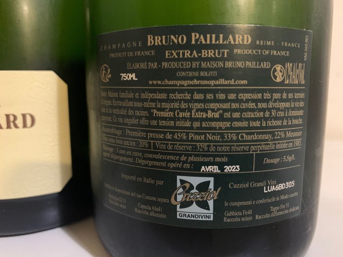 Bruno Paillard, Premiere Cuvée - Champagne Extra Brut - 3 Flasker (0,75 L)