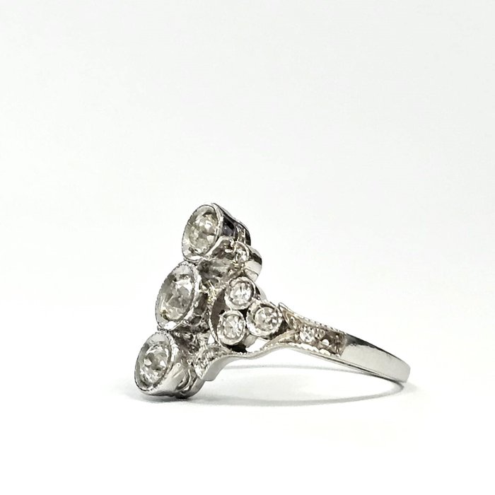 Ring Platin Diamant (Natur)