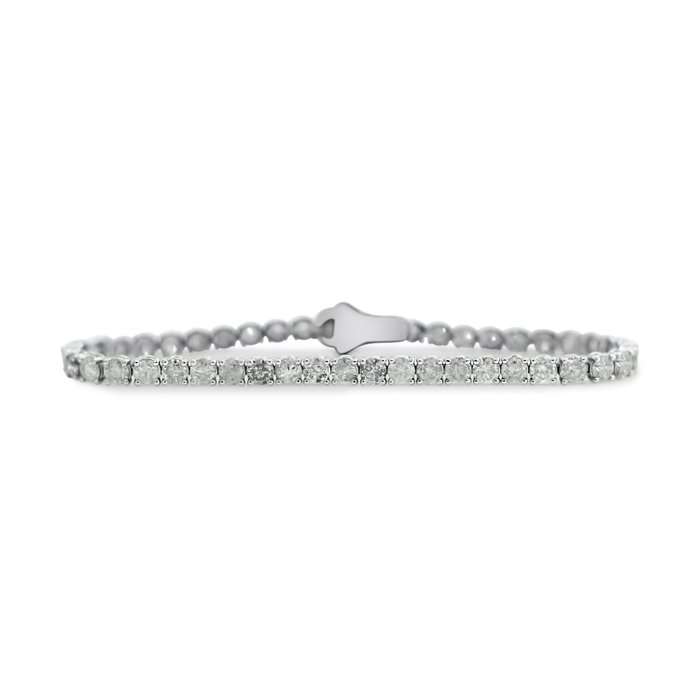 Ingen mindstepris - Tennisarmbånd - 14 karat Hvidguld -  4.43ct. tw. Diamant (Natur) - E-I FARVE