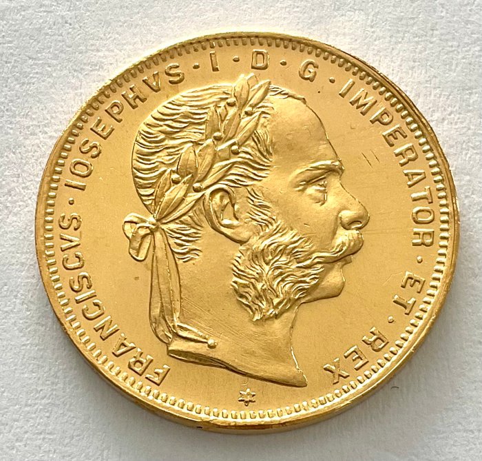 Østrig. 8 Florins/20 Francs 1892 - Franz Joseph I. (Neuprägung)