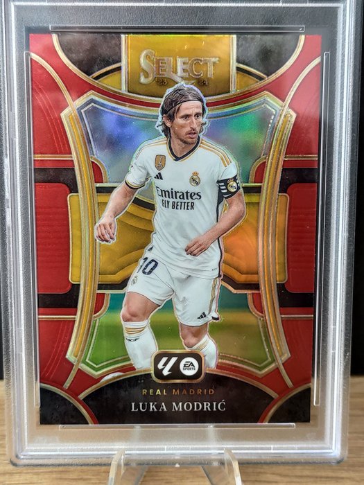 2024 Panini Select La Liga Luka Modric Red Prizm PSA 10 Graded card