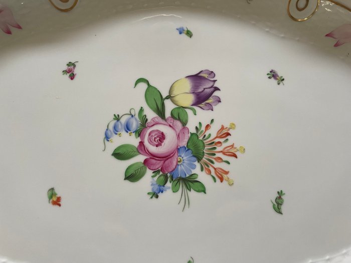 Herend - Serveringsfad (11) - Printemps - Porcelæn - Printemps i stor skala