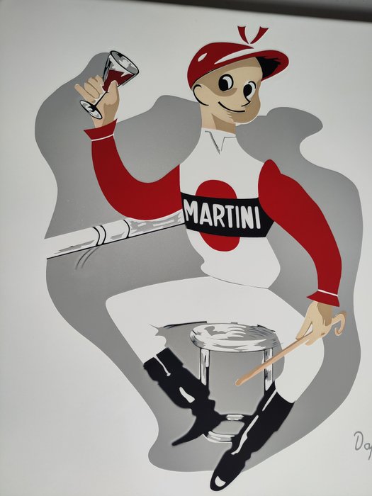 Martini Jockey - Emaljeskilt - Emalje