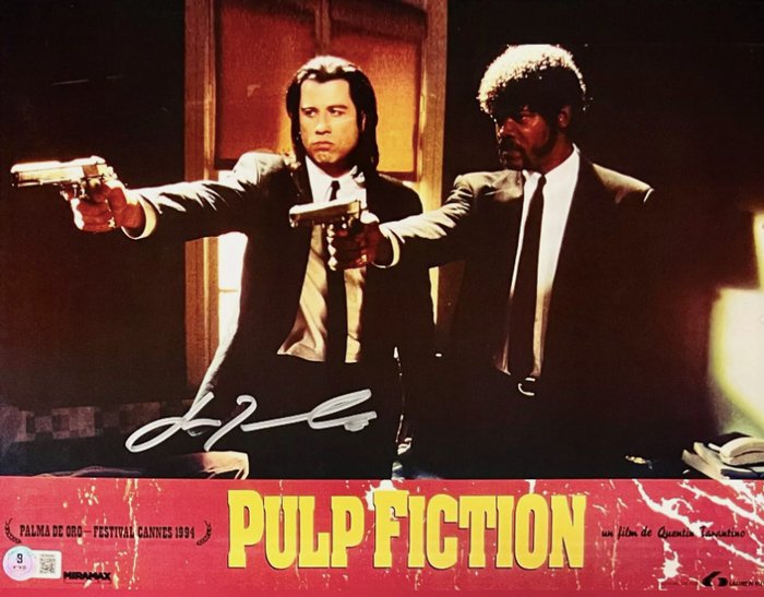 Pulp Fiction - John Travolta - 28x35 cm Photo Signed in Person - BECKETT COA