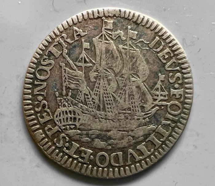 Holland Enkhuizen Scheepjesschelling of 6 Stuivers 1678  (Ingen mindstepris)