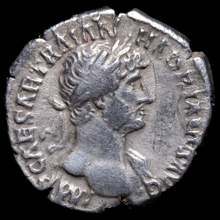 Romarriket. Hadrian (117-138). Denarius Roma - Mars  (Ingen mindstepris)