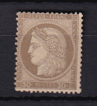 Frankrig 1872 - signerede kalve, pris €1100 - Yvert n°56