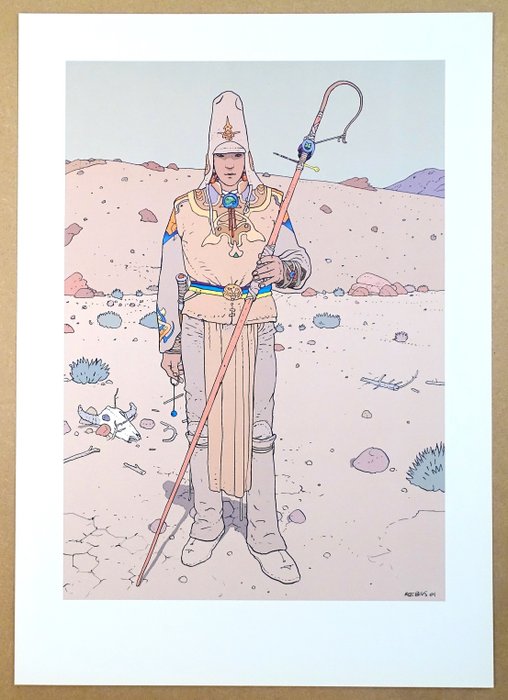 Moebius - 1 Offset Print - Starwatcher - Le Désert