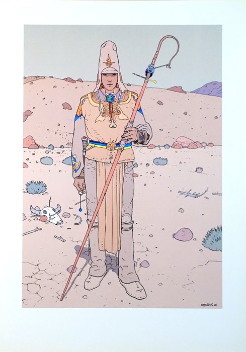 Moebius - 1 Offset Print - Starwatcher - Le Désert